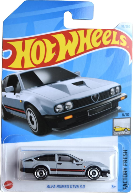 Hot Wheels Alfa Romeo GTV6 3.0 [Gray] 98/250 Factory Fresh 8/10