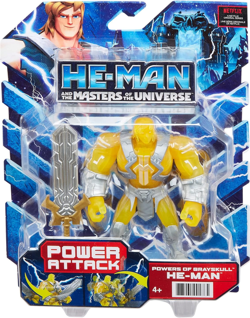 Masters of the Universe and He-Man Toy, He-Man Powers of Grayskull Action Figures with Accessories. MOTU Super-Hero Character