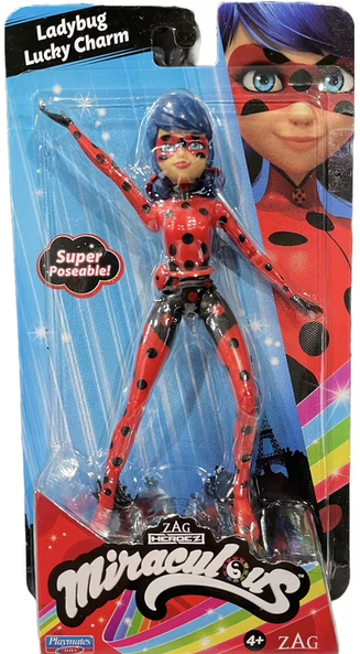 Miraculous Ladybug Lucky Charm 5" Super Poseable Action Figure by Playmates ZAG