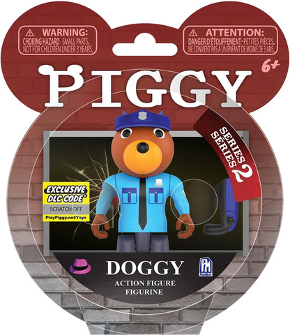 PIGGY - Officer Doggy Series 2 3.5" Action Figure (Includes DLC Items)