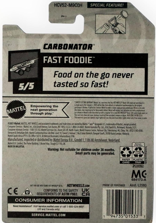 Hot Wheels 2022 Carbonator Earth Day 135/250 Fast Foodie 5/5