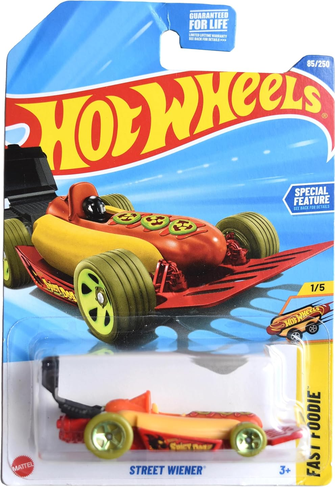 Hot Wheels Street Wiener, Fast Foodie 1/5 [Spicy Dog with Green Wheels] 85/250