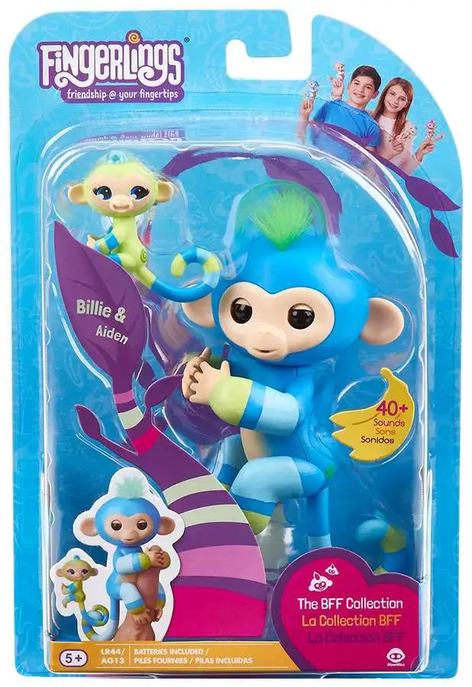 Fingerlings Baby Monkey Billie & Aiden Figure [The BFF Collection]