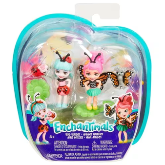 Enchantimals Cay Caterpillar & Beetrice Bee Micro Doll, 2 Pack