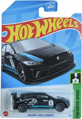 Hot Wheels Jaguar I Pace eTrophy, HW Green Speed 9/10 [Black] 158/250