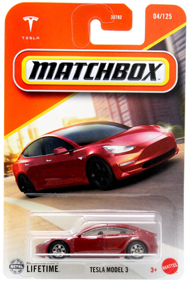 Matchbox Tesla Model 3 (Red) 04/125