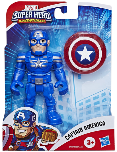 Playskool Heroes Marvel Super Hero Adventures Collectible Captain America Action Figure