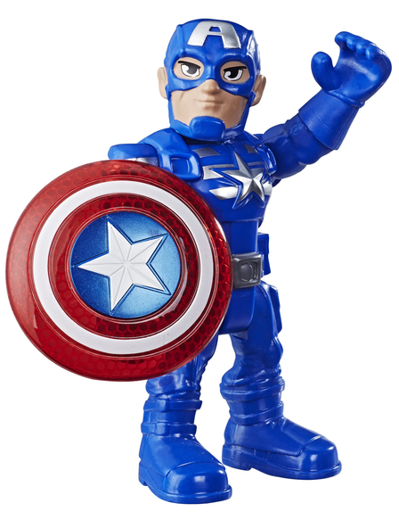 Playskool Heroes Marvel Super Hero Adventures Collectible Captain America Action Figure