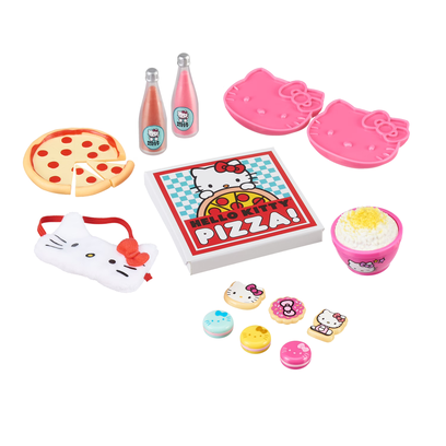 My Life As Hello Kitty Sleepover Accessories Play Set for 18" Dolls, 14 Pieces