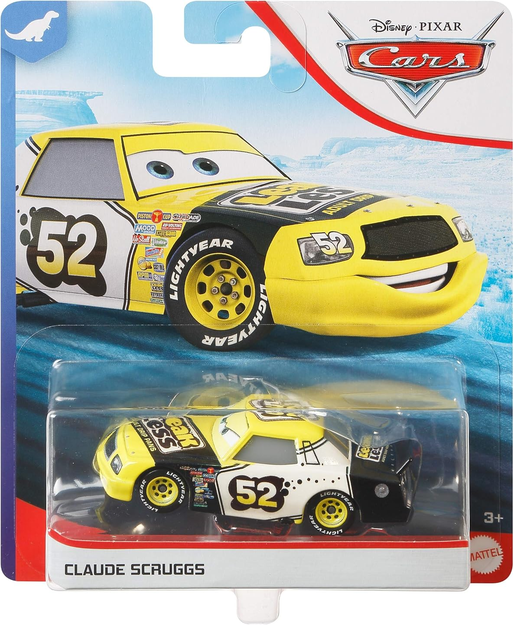 Disney Pixar Cars Claude Scruggs Collectible Racecar Automobile Toys Based on Cars Movies, for Kids Age 3 and Older
