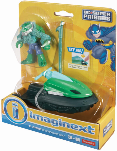 DC Super Friends Fisher-Price Imaginext, K. Croc & Swamp Ski