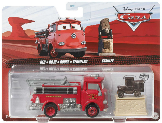 Disney Pixar Red and Stanley Cars 2-Pack Collection, 1:55 Scale Die-Cast Vehicles