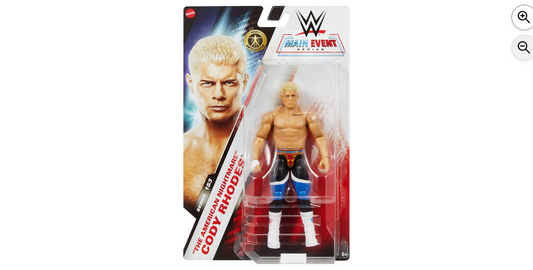 Mattel WWE Cody Rhodes “The American Nightmare” Action Figure, Main Event Series #153