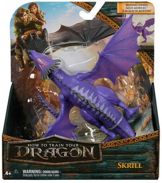 Dreamworks Dragons, How to Train Your Dragon, Skrill, 9” Action Figure