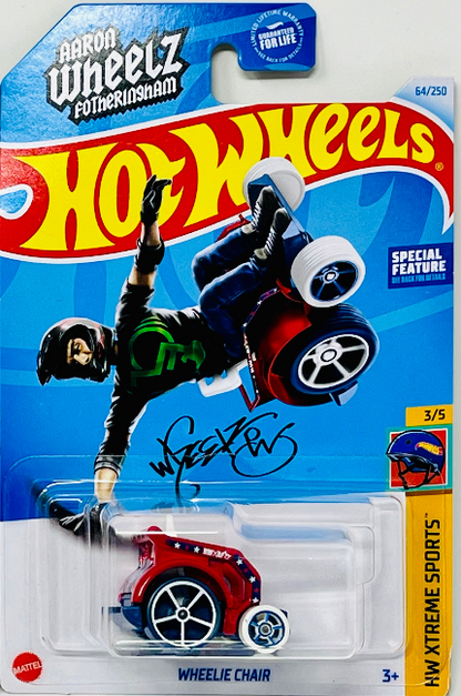 Hot Wheels Wheelie Chair Hw Xtreme Sports 64/250 Red Aaron Wheelz
