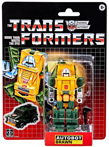 Transformers Toys Autobot Brawn Retro G1-Inspired 5"" Action Figure, Boys and Girls, 8 and up