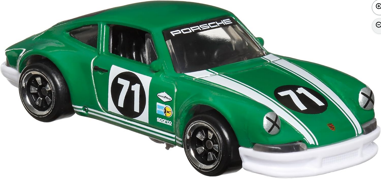 Hot Wheels 1971 Porsche 911 Green Vintage Racing Club 5/6