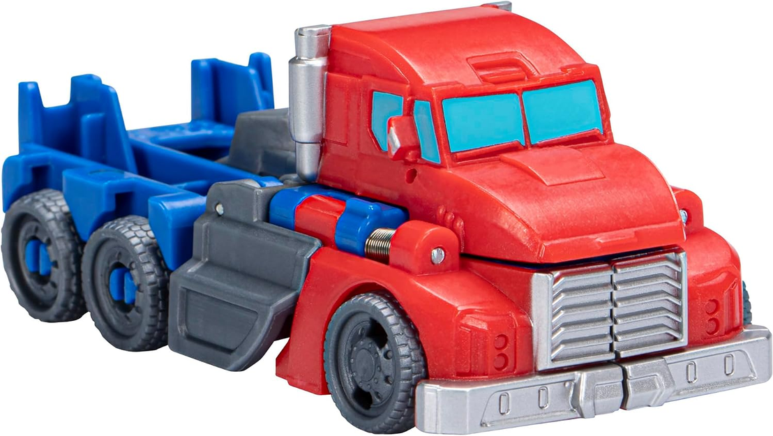 Transformers Toy EarthSpark 1-Step Flip Changer Optimus Prime Action Figure (10 cm), Robot Toy, from 6 Years