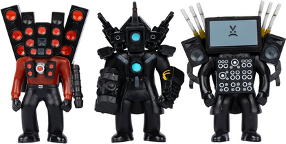 Skibidi Toilet Titan 3 Pack – All-New Collectibles, Officially Licensed Skibidi Toilet Merch