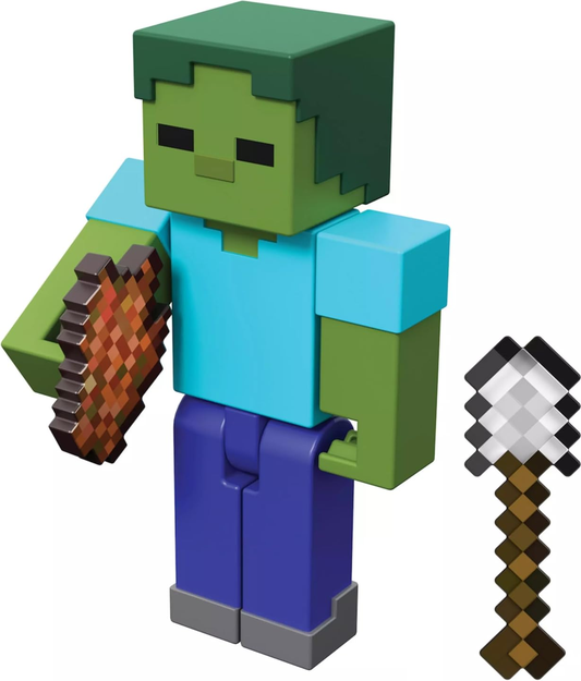 Minecraft Zombie Action Figure for Kids Ages 6 and Up