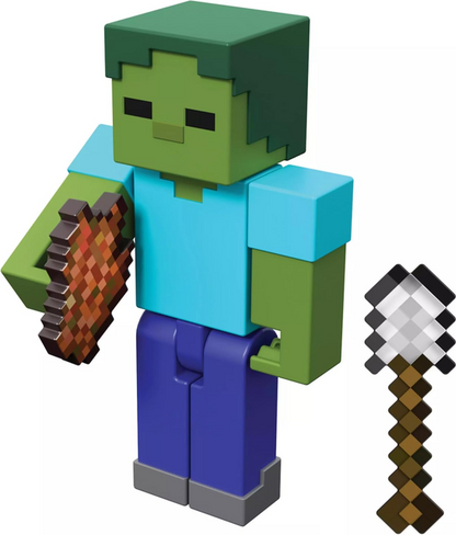Minecraft Zombie Action Figure for Kids Ages 6 and Up