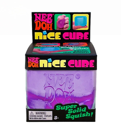 NeeDoh Nice Cube Squish Toy, (PURPLE) for Children Ages 3 and up