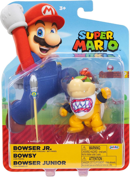 World of Nintendo Super Mario Bowser Jr. Action Figure [with Paint Brush]