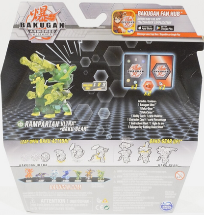Bakugan Ultra, Ramparian with Transforming Baku-Gear, Armored Alliance 3-inch Tall Collectible Action Figure
