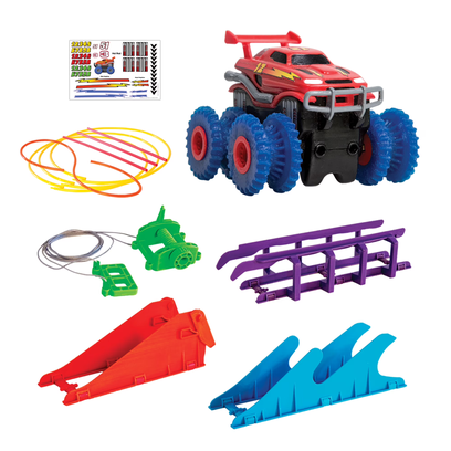 Trip Trux Monster Trucks Powerful Four Wheel Drive (BLUE)
