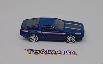 Hot Wheels DMC Delorean Blue with Protector