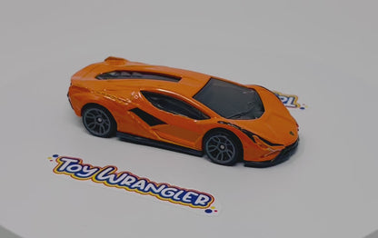 Hot Wheels Lamborghini Sian FKP 37 (Orange) with Protector