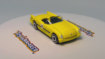 Hot Wheels Corvette 70th Series '55 Corvette (Yellow) with Protector